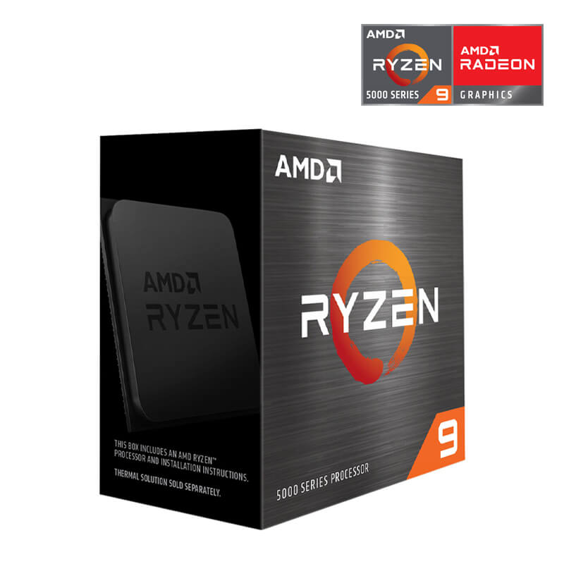 Bộ vi xử lý CPU AMD Ryzen 9 5900X (3.7 GHz (4.8GHz Max Boost) / 70MB Cache / 12 cores, 24 threads / 105W / Socket AM4)